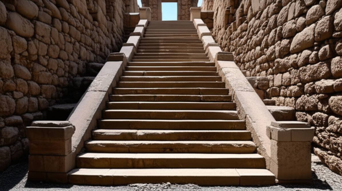 پلکان سنگی کاخ باستانی هرسین: تاریخچه و معماری شگفت انگیز