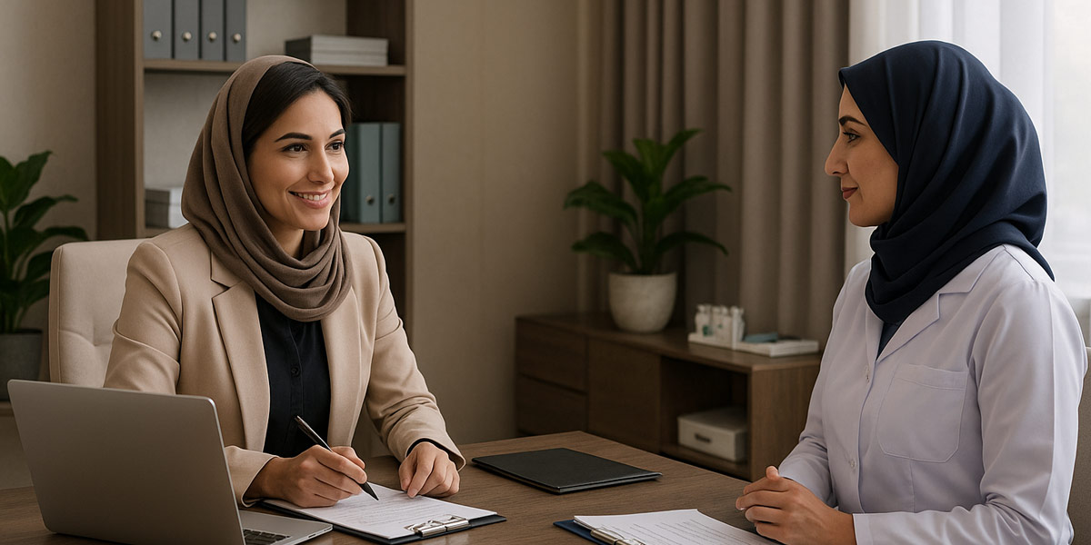 پرستار خانم و آقا برای مراقبت از بیمار در منزل