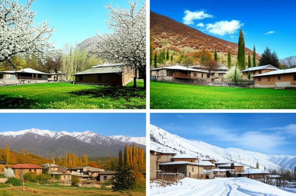 بهترین زمان سفر به روستای بلوبین | راهنمای کامل بازدید