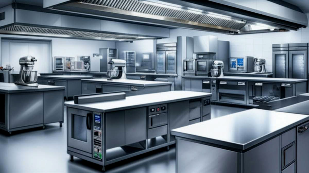 لیست تجهیزات آشپزخانه صنعتی 1404؛ راهنمای جامع خرید و راه اندازی موفق
