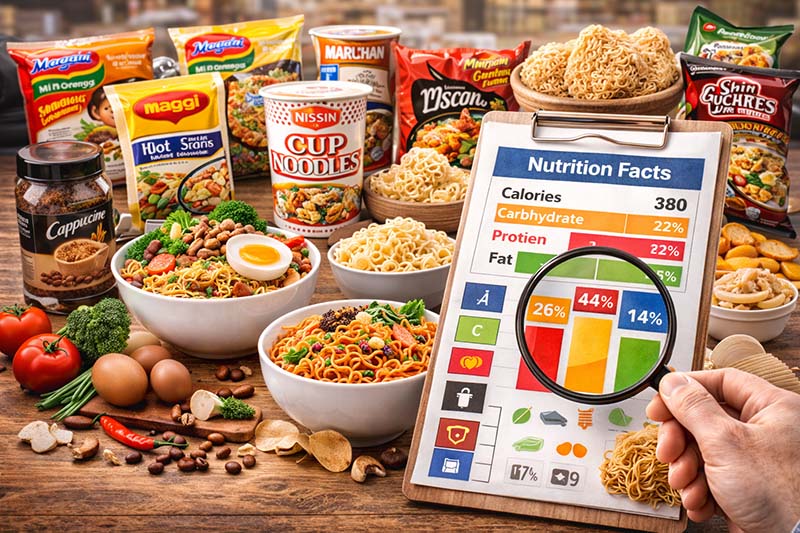 ارزش غذایی نودل و بررسی انواع آن